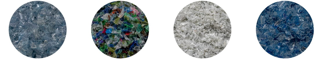 Paillettes PET recyclées